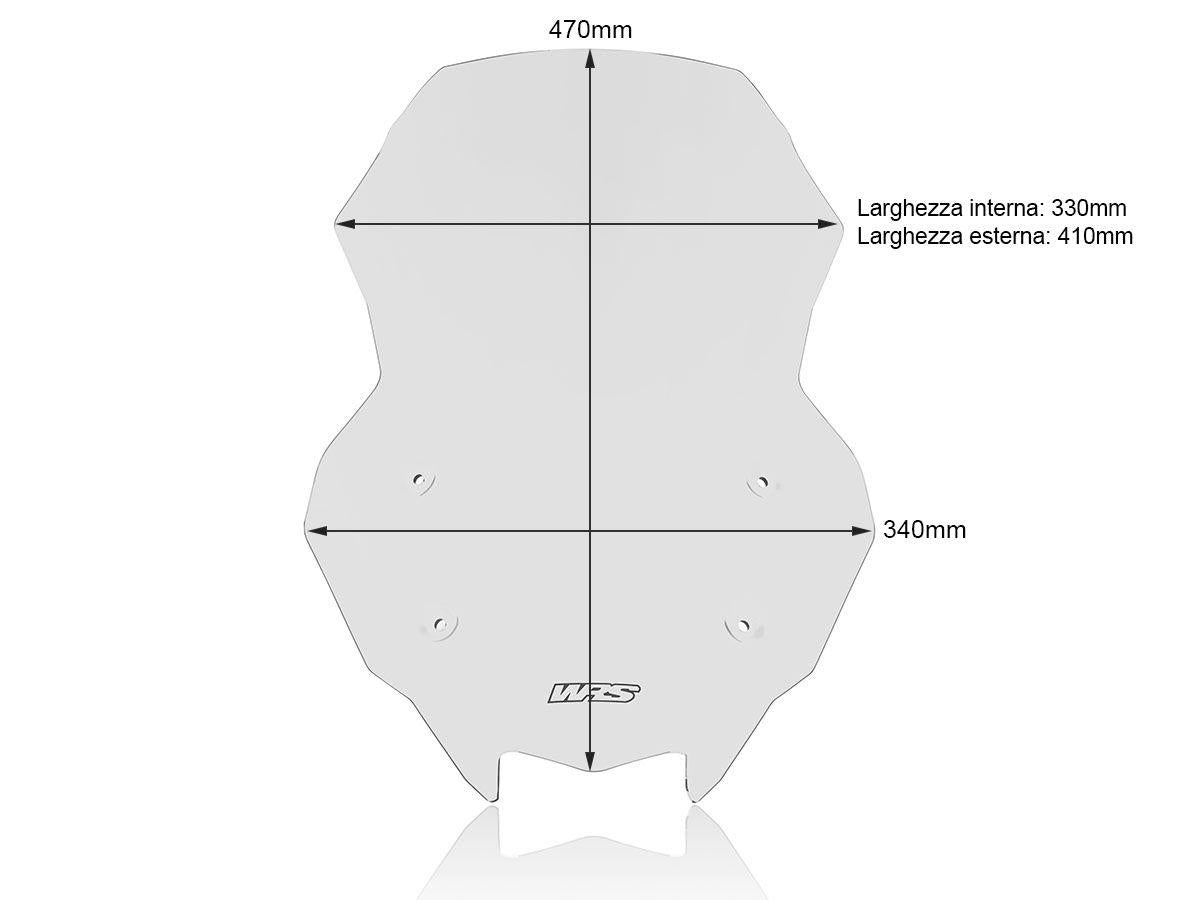 WRS CAPONORD WINDSCREEN KAWASAKI Z 1000 SX / NINJA  1000 SX 2017-2024