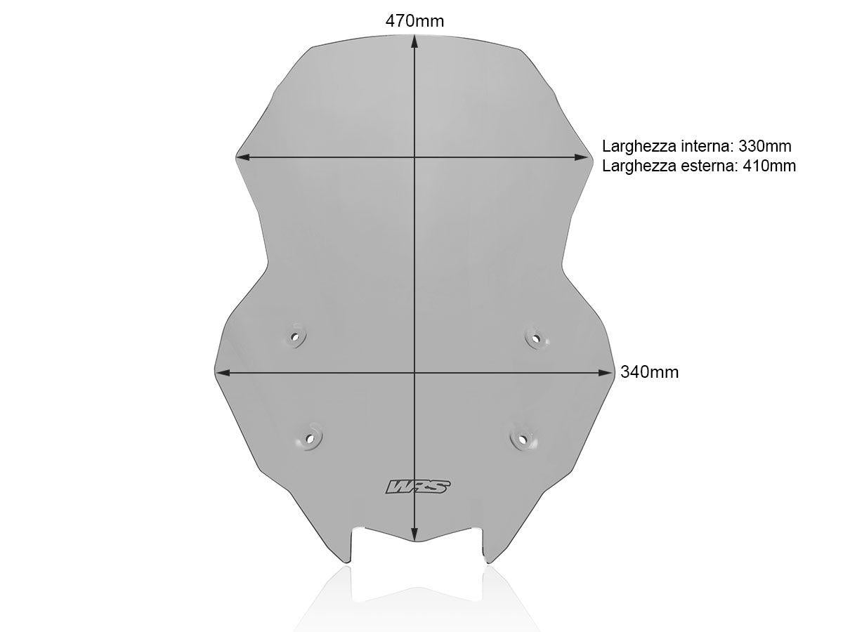 WRS CAPONORD WINDSCREEN KAWASAKI Z 1000 SX / NINJA  1000 SX 2017-2024